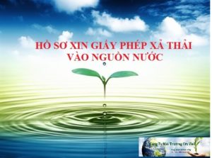 ho so xin giay phep xa thai vao nguon nuoc