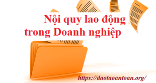 quy dinh ve lap noi quy lao dong doanh nghiep