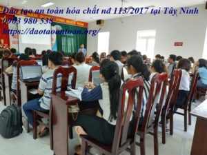 dao tao an toan hoa chat nd 113 tai tay ninh
