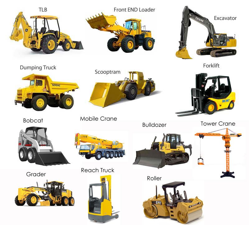 types of construction machines