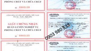 Giay huan luyen nghiep vu PCCC