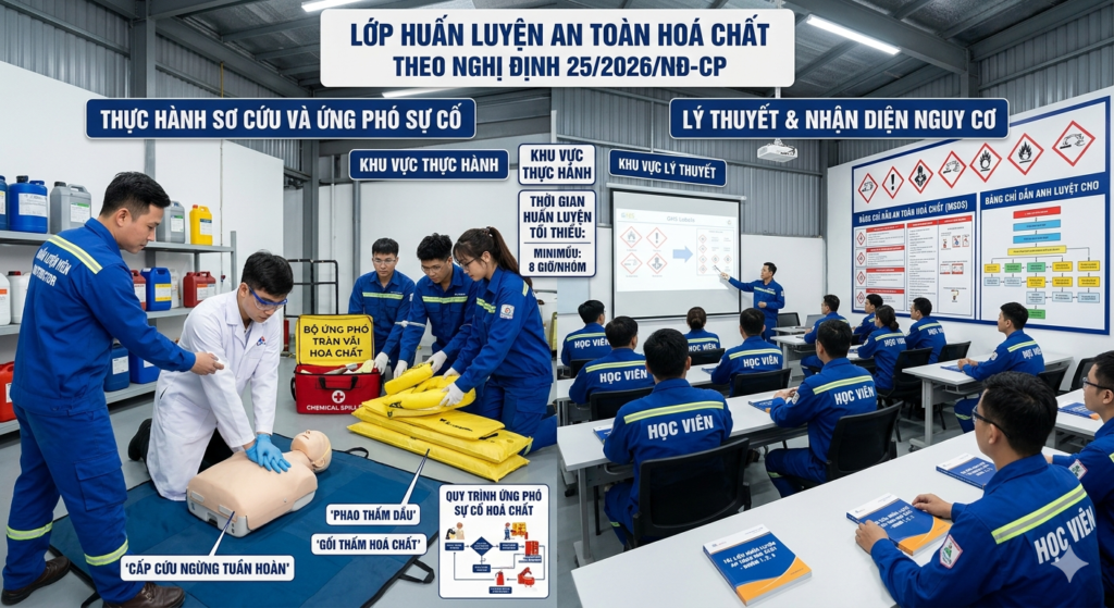 Huấn luyện an toàn hóa chất nghị định 25 tại TP Hồ Chí Minh