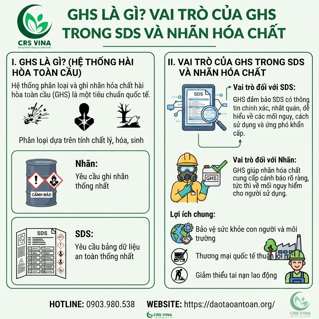 GHS là gì? Vai trò của GHS trong SDS và nhãn hóa chất GHS là gì? Vai trò của GHS trong SDS và nhãn hóa chất